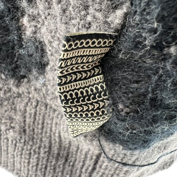 Marc Jacobs The Monogram Distressed Oversized Sweater Gray Black Size XL - Picture 13 of 16